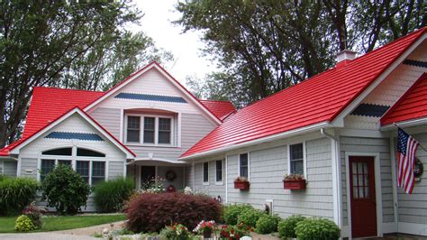 brick houses with red metal roof|brick homes with metal roofs.